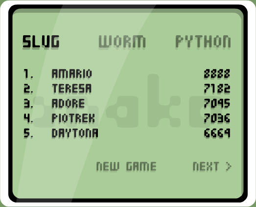 Image of hacked slug high-score list